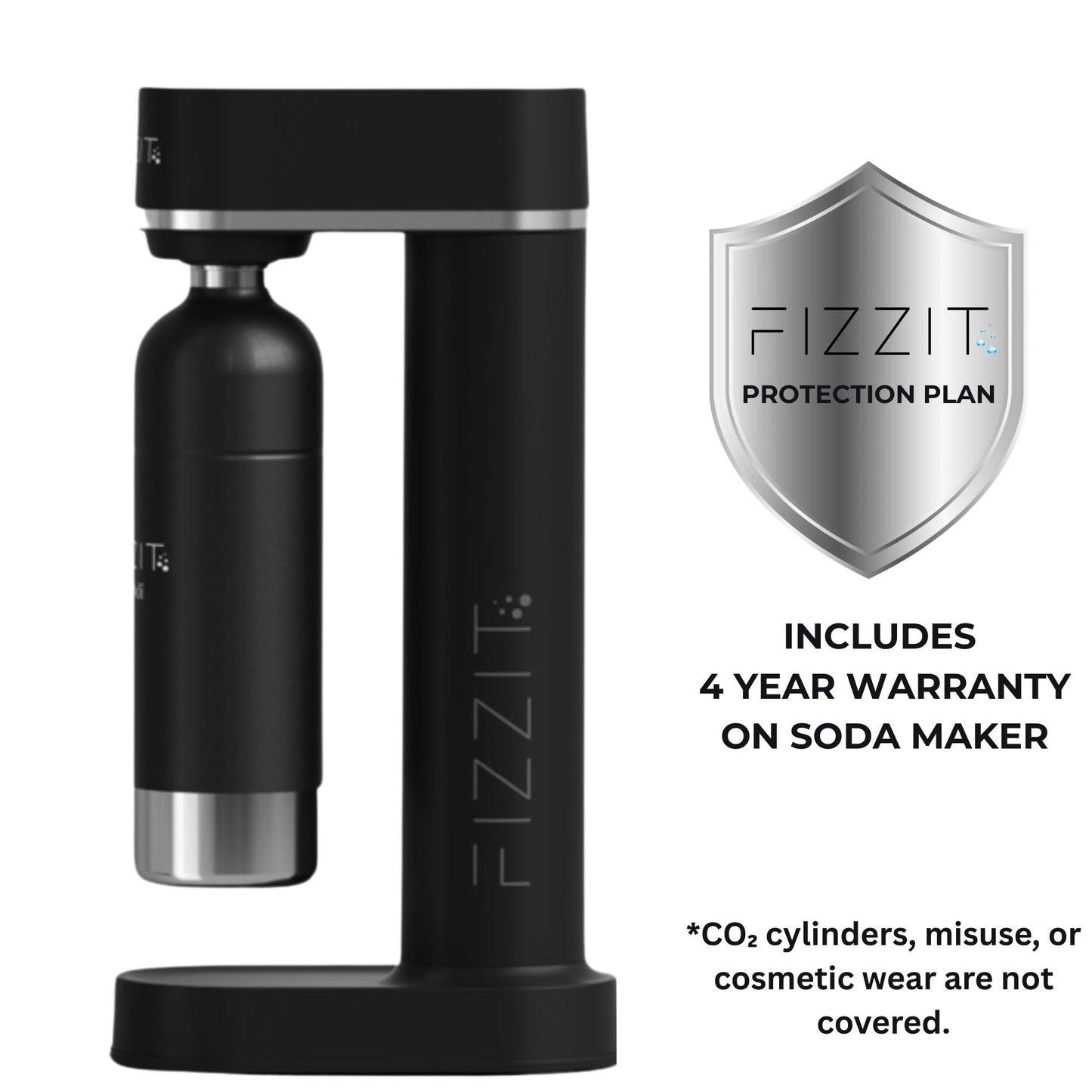 FIZZIT™ Spärklï Carbonated Water Soda Maker with Stainless Steel Bottle – Dishwasher Safe Bottles - Sparkling Water Maker