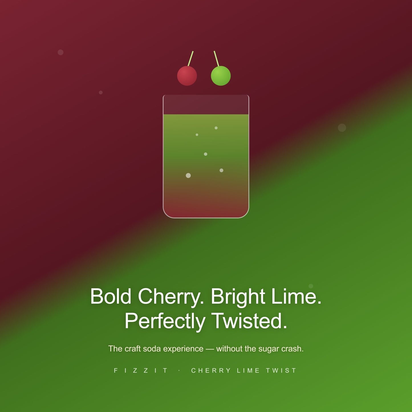 FIZZIT Cherry Lime Twist Flavor Drops | Zero Sugar, Zero Calories | Natural Sparkling Water Enhancer | Replaces 160 Seltzer Cans | 1 fl oz (29mL) Glass Bottle with Dropper