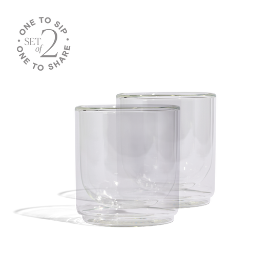 Cove 10oz Glass Tumbler - Set of 2 - Clear
