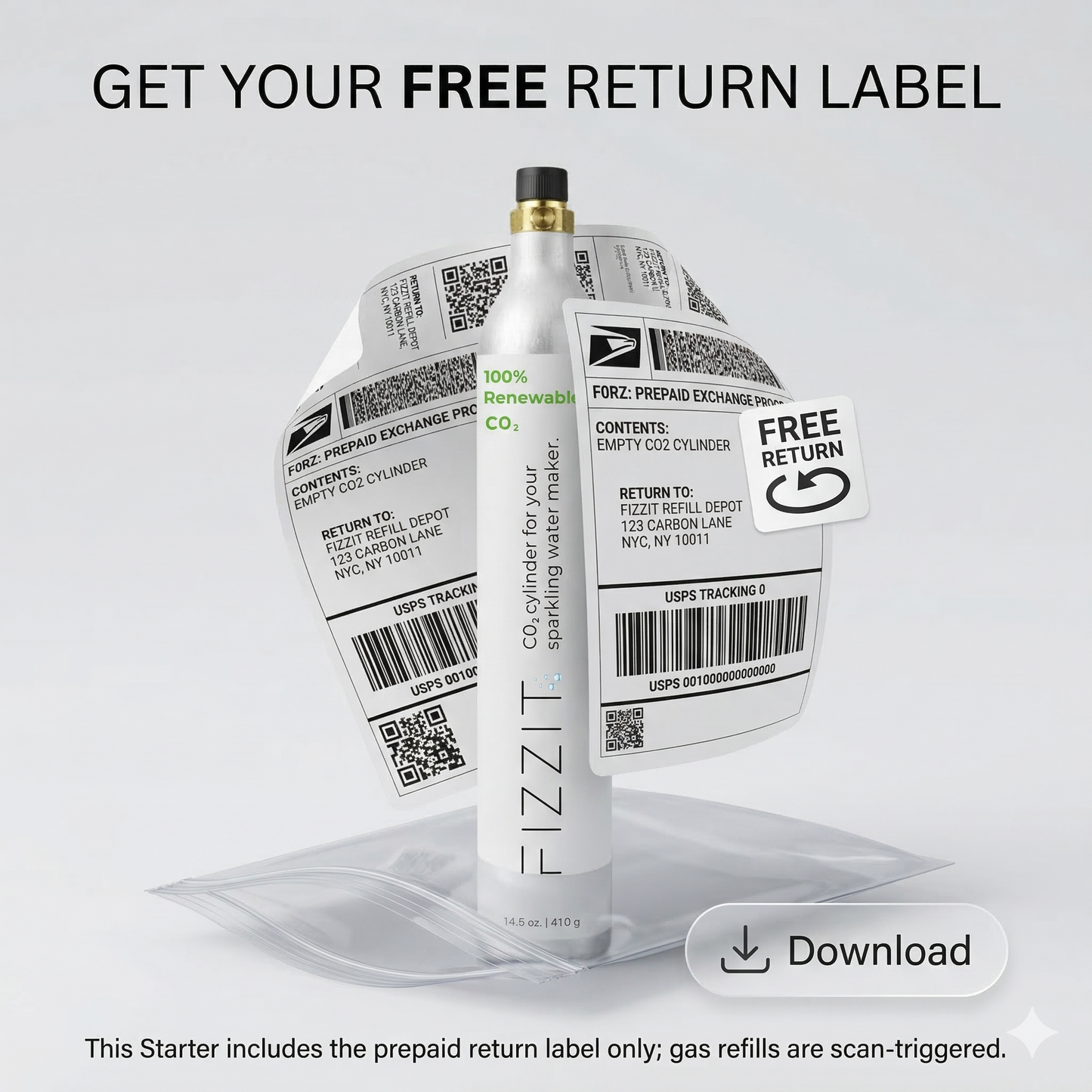Starter Exchange Program - 1 Cylinder Returns