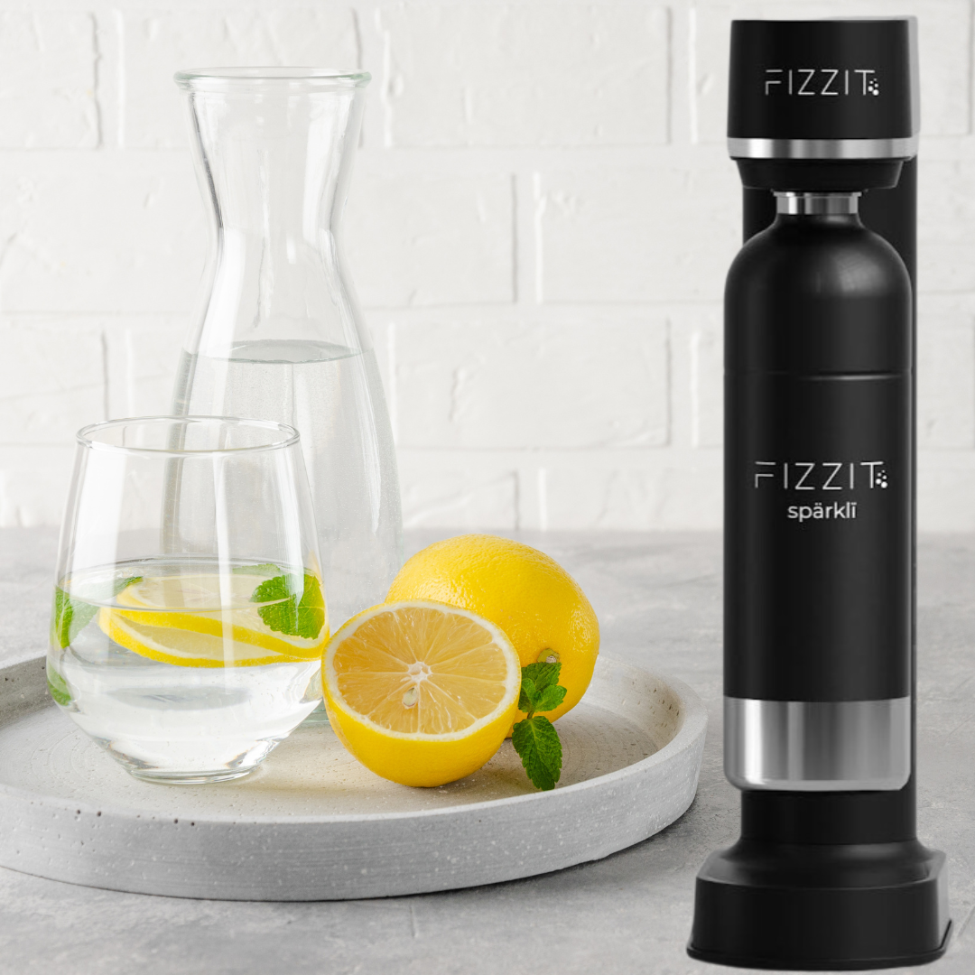 FIZZIT™ Spärklï Carbonated Water Soda Maker with Stainless Steel Bottle – Dishwasher Safe Bottles - Sparkling Water Maker