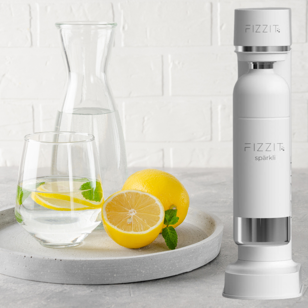 FIZZIT™ Spärklï Carbonated Water Soda Maker with Stainless Steel Bottle – Dishwasher Safe Bottles - Sparkling Water Maker
