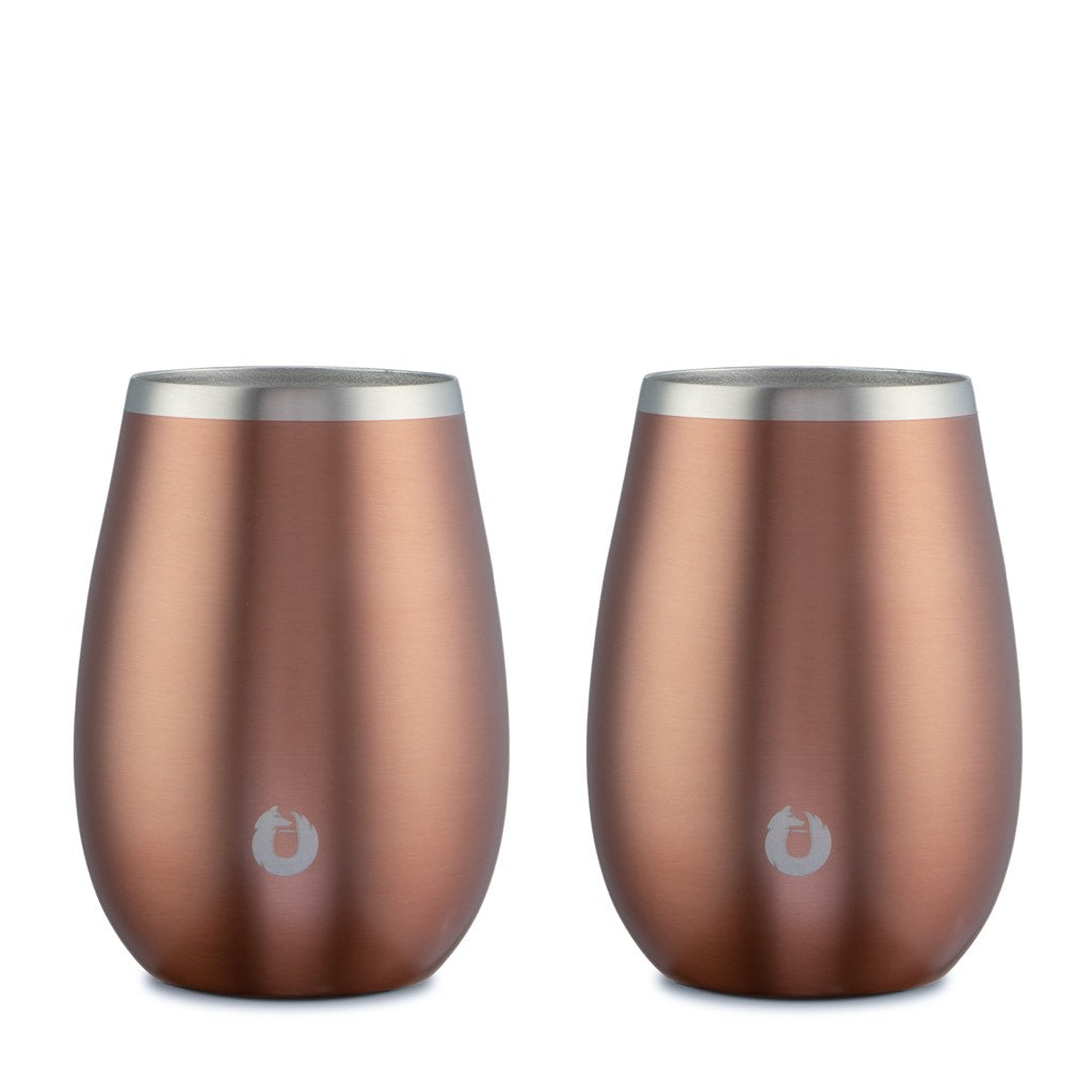 Gold: Stainless Steel Sauvignon Blanc Wine Glass Set