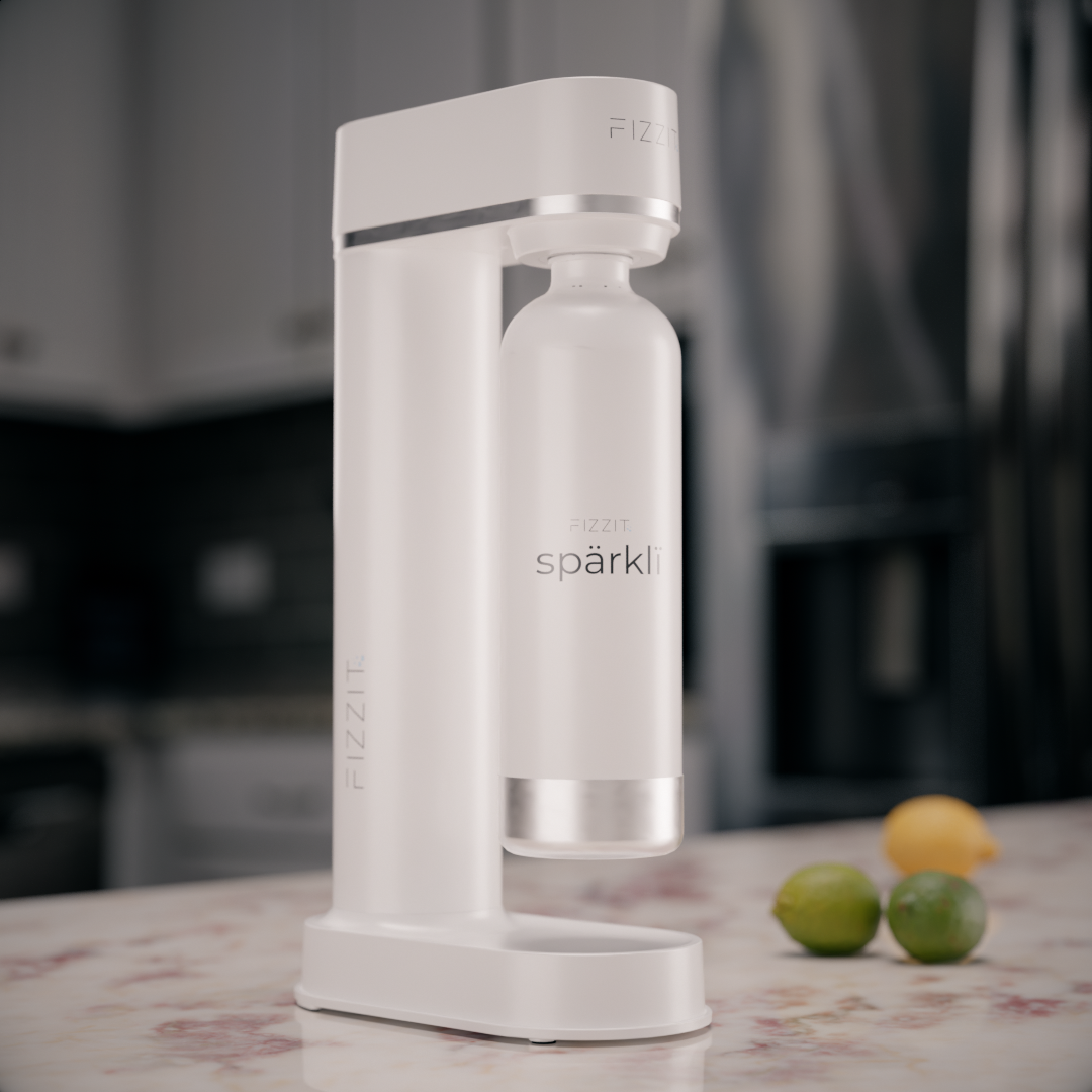 FIZZIT™ Spärklï Carbonated Water Soda Maker with Stainless Steel Bottle – Dishwasher Safe Bottles - Sparkling Water Maker