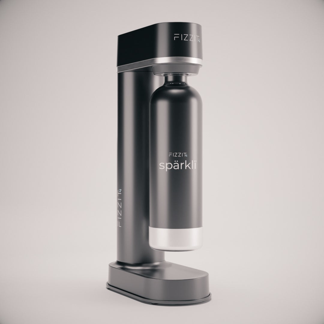 FIZZIT™ Spärklï Carbonated Water Soda Maker with Stainless Steel Bottle – Dishwasher Safe Bottles - Sparkling Water Maker