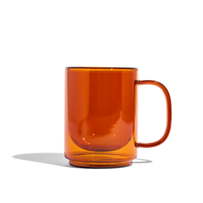 Cove 12oz Glass Mug - Set of 2 - Amber