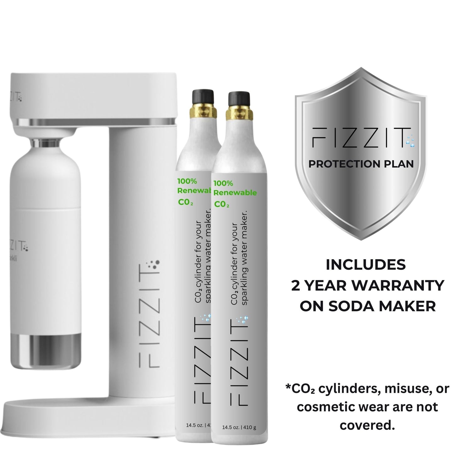 FIZZIT™ Spärklï Carbonated Water Soda Maker with Stainless Steel Bottle –  Dishwasher Safe Bottles - Sparkling Water Maker