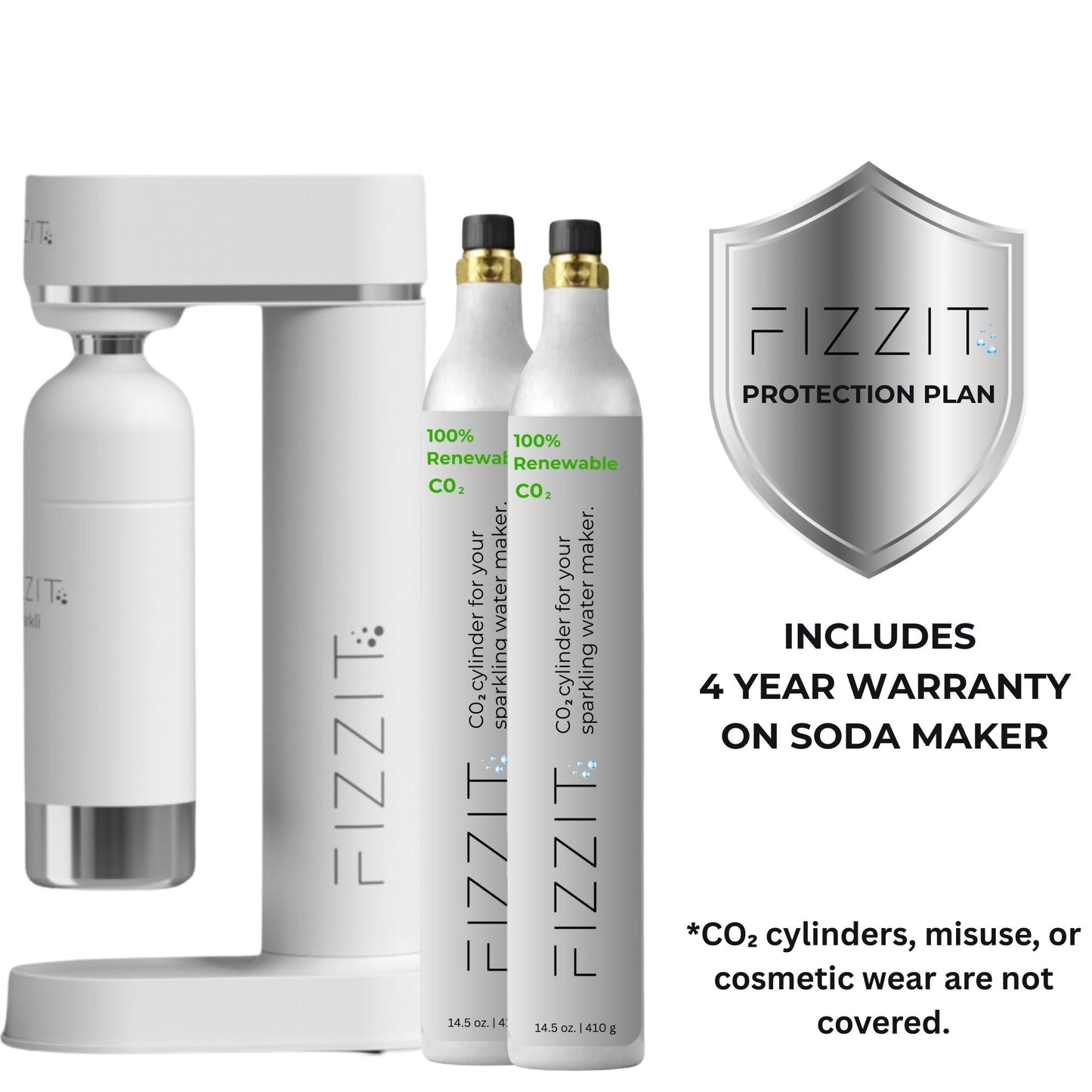 FIZZIT™ Spärklï Carbonated Water Soda Maker with Stainless Steel Bottle –  Dishwasher Safe Bottles - Sparkling Water Maker