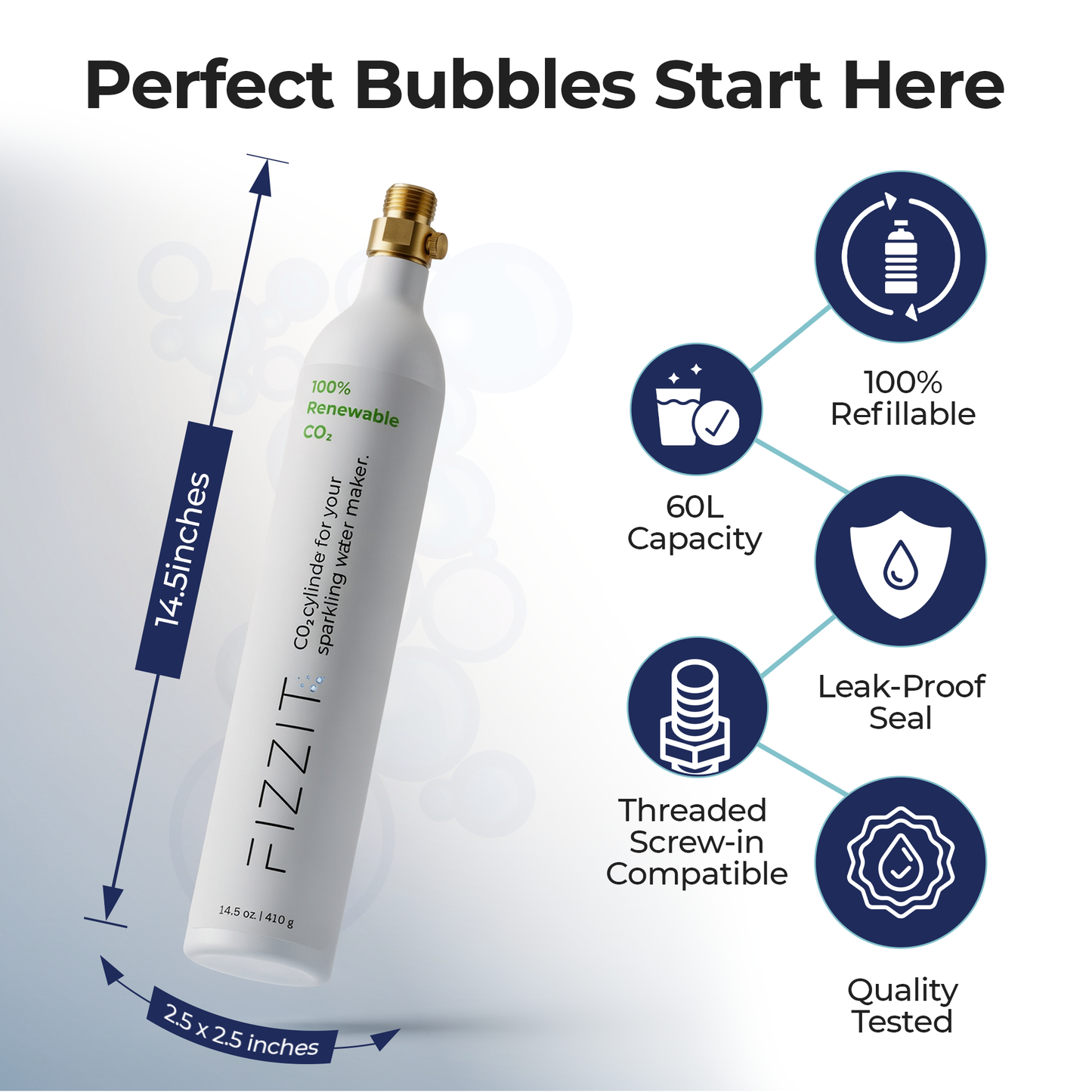 Fizzit 60L CO2 Cylinder Bulk Savings Bundle