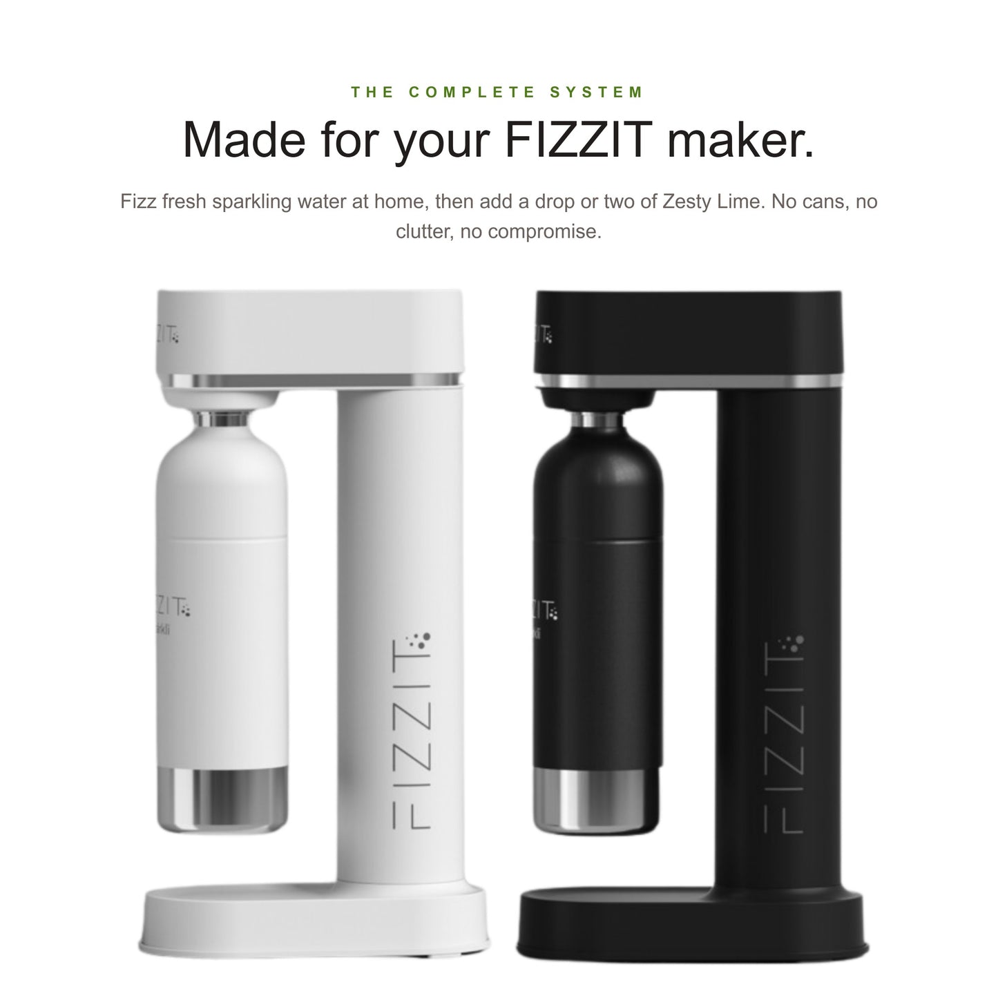 FIZZIT Zesty Lime Flavor Drops | Zero Sugar, Zero Calories | Natural Sparkling Water Drops | 1 fl oz (29mL) Glass Bottle with Dropper
