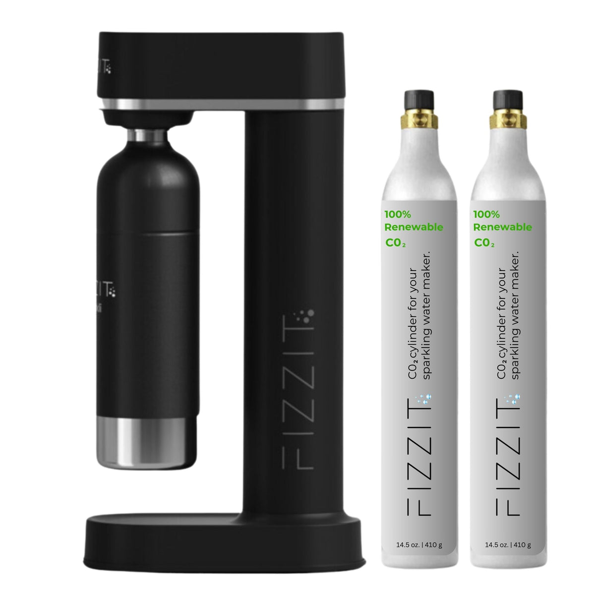 Fizzit Spärklï Carbonated Water Soda Maker with Stainless Steel Bottle