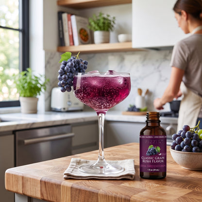 FIZZIT Concord Grape Rush - Naturally Sweetened Zero-Sugar Water Drops