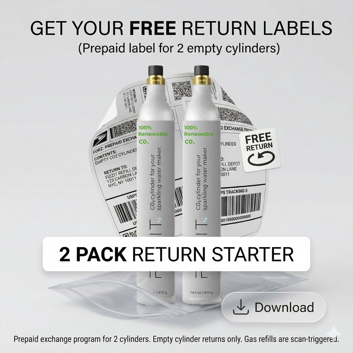 Starter Exchange Program - 2 Cylinder Returns
