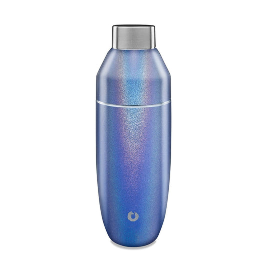 Stainless Steel Cocktail Shaker, Shimmer Blue