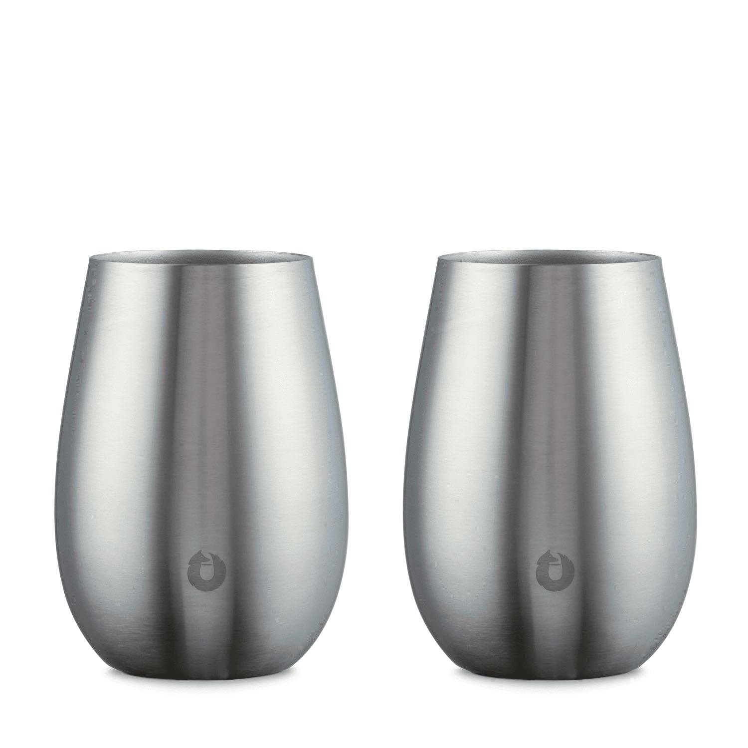 Steel: Stainless Steel Sauvignon Blanc Wine Glass, Set of 2